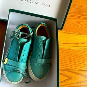 Buscemi 50mm Low-Top Leather Sneaker with Strap